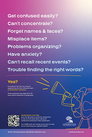 CerebroCore Posters Symptoms QR