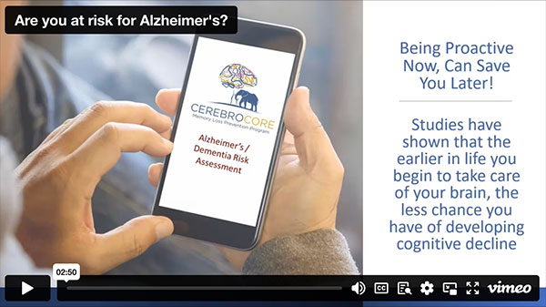Are you at risk for alzheimer's screenshot